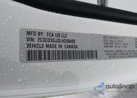 2020 Dodge Charger Scat Pack Widebody Rwd from USA, damaged, VIN 2C3CDXGJ0LH209493